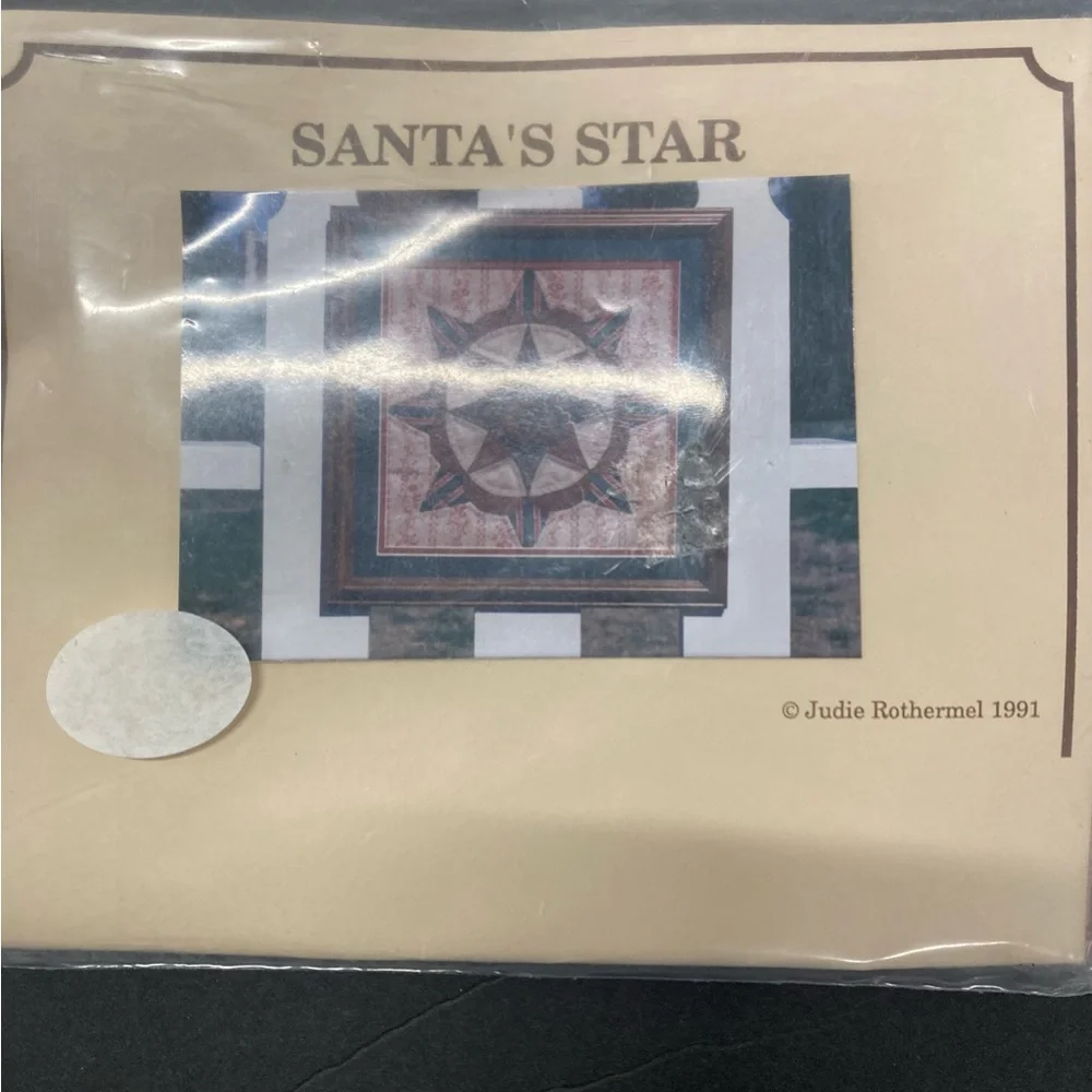 Judie Rothermel Santa’s Star Quilt Wall Hanging Kit 1991 Schoolhouse Designs